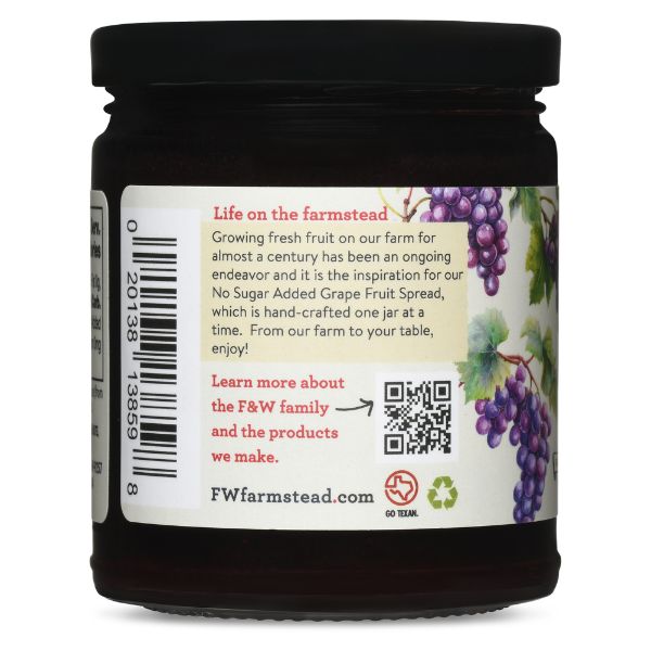 Grape Fruit Spread - No Sugar Added